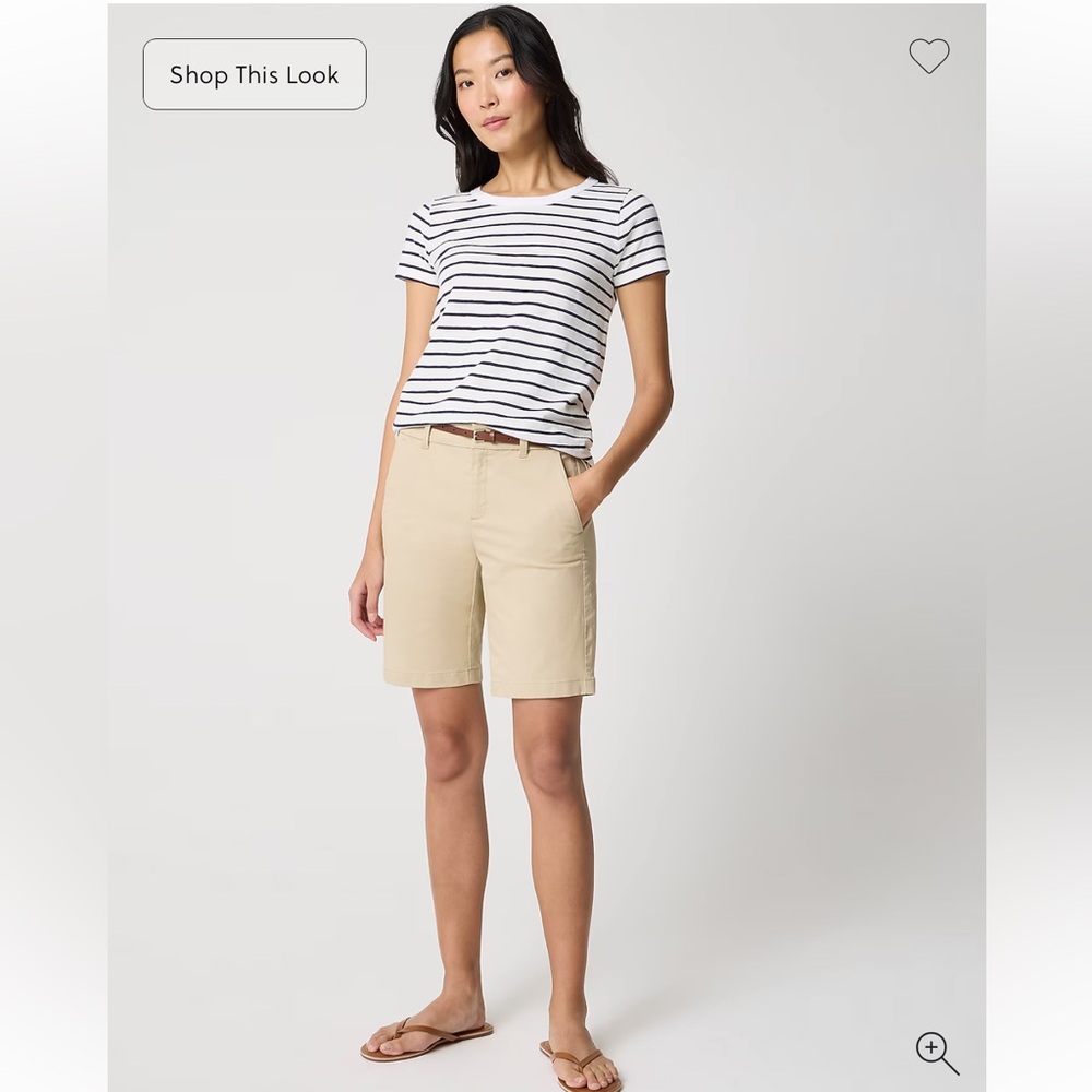 J Crew Factory 9" Frankie bermuda chino short